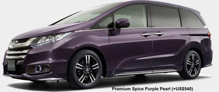 New Honda Odyssey Absolute Hybrid Body Color: PREMIUM SPICE PURPLE PEARL (option color +US$540)