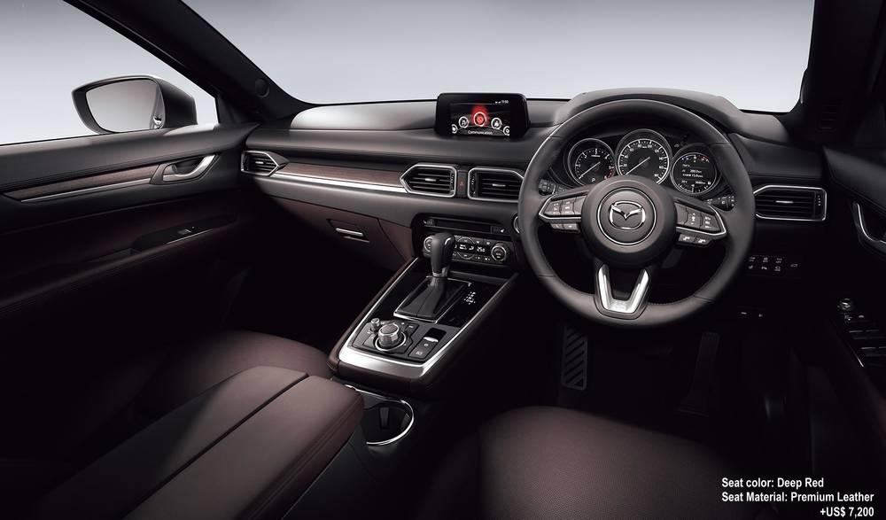 New Mazda CX-8 photo: Cockpit view (Deep Red) Special order Seats +US$ 7,200