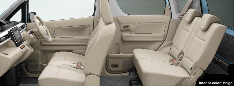 New Suzuki Wagon R Hybrid photo: Interior view (Beige)