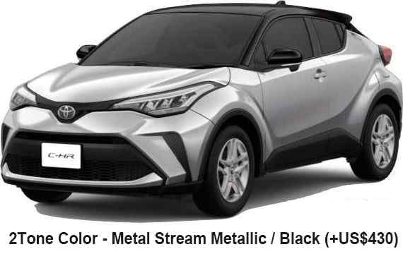 Toyota C-HR Color: Metal Stream Metallic + Black