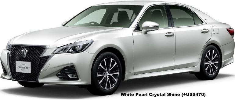 New Toyota Crown Athlete Body Color: White Pearl Crystal Shine (option color +US$470) New Toyota Crown Athlete Body Color: White Pearl Crystal Shine (option color +US$470)