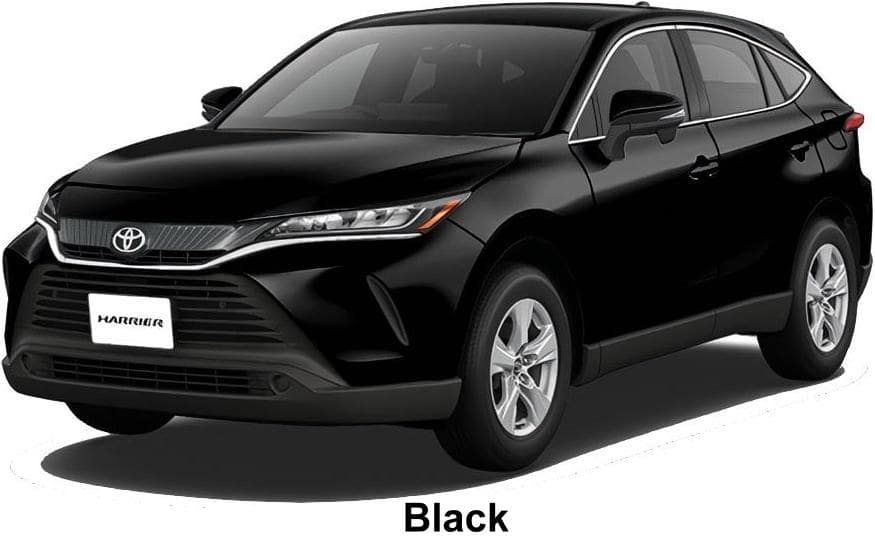 New Toyota Harrier body color: Black