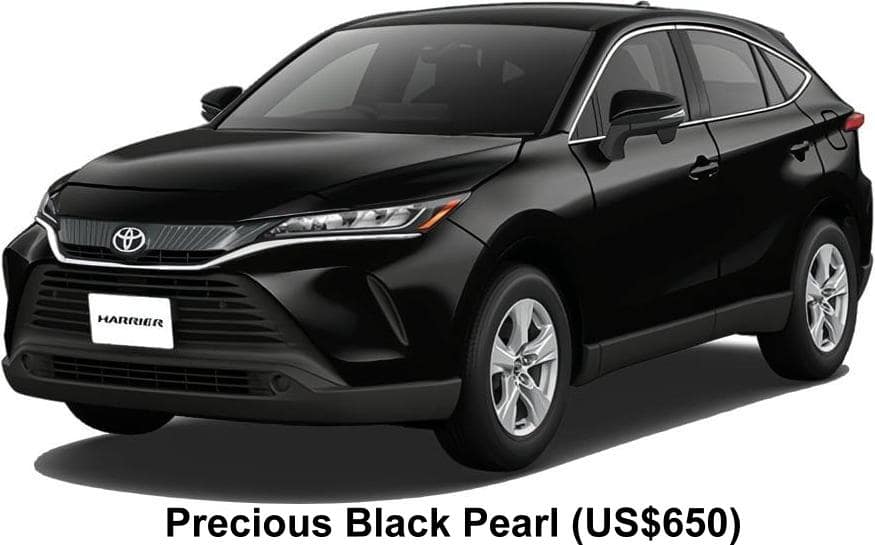 New Toyota Harrier body color: Precious Black Pearl (US$650)