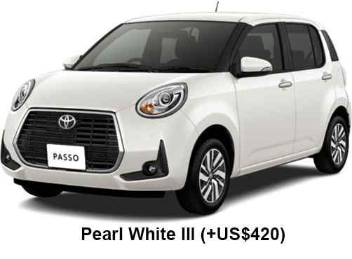 Toyota Passo Moda: Pearl White