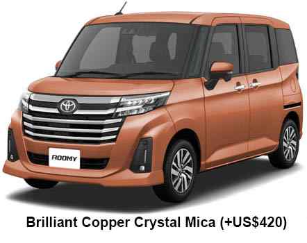 Toyota Roomy Custom Color: Brilliant Copper Crystal Mica