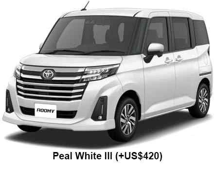 Toyota Roomy Custom Color: Pearl White