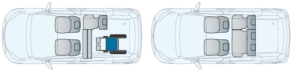 Toyota Sienta Wheelchair Accessible vehicle: Seats Arrangement