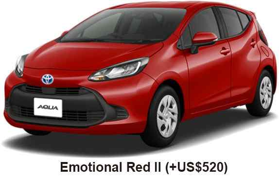 Toyota Aqua Color: Emotional Red III