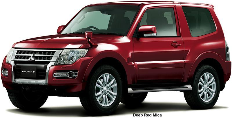 New Mitsubishi Pajero short body color: DEEP RED MICA