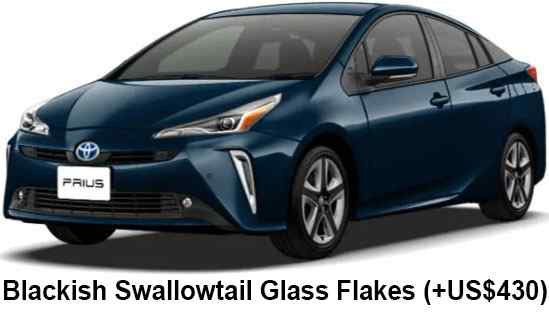 Toyota Prius Color: Blackish Swallowtail Glass Flakes