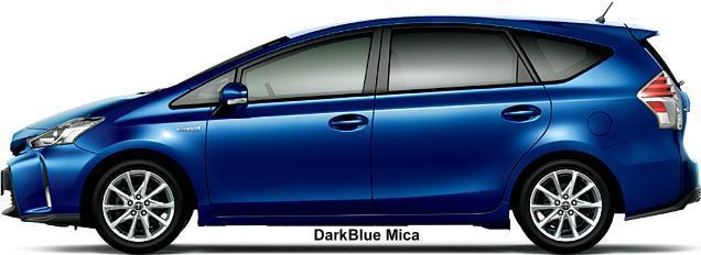 New Toyota Prius Alpha body color: DARK BLUE MICA New Toyota Prius Alpha body color: DARK BLUE MICA