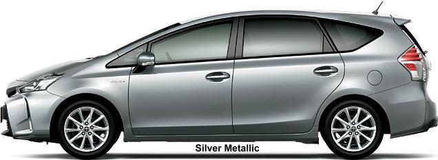 New Toyota Prius Alpha body color: SILVER METALLIC New Toyota Prius Alpha body color: SILVER METALLIC