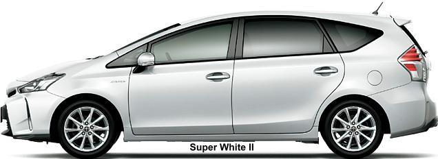 New Toyota Prius Alpha body color: SUPER WHITE II New Toyota Prius Alpha body color: SUPER WHITE II
