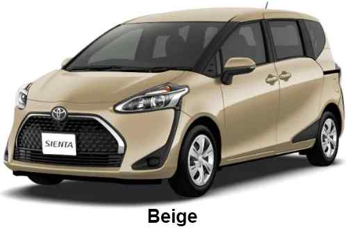 Toyota Sienta Hybrid Color: Beige