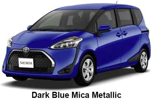 Toyota Sienta Hybrid Color: Dark Blue Mica Metallic