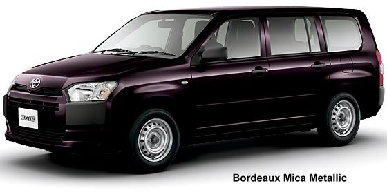 New Toyota Succeed body color: Bordeaux Mica Metallic