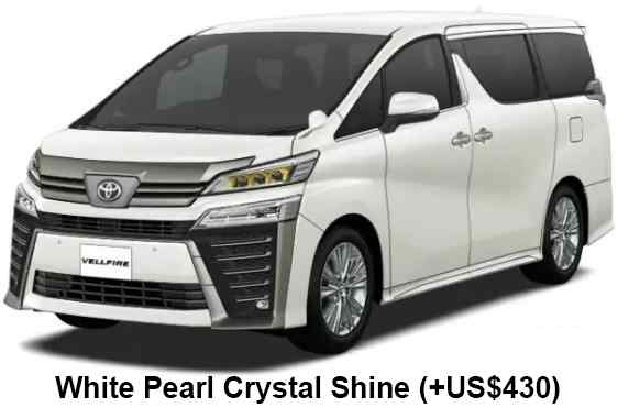 Toyota Velfire Hybrid Color: White Pearl Crystal Shine