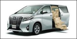 TOYOTA ALPHARD MIDDLE SEAT ACCESSIBLE VEHICLE: LIFTUP TYPE