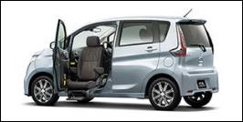 MITSUBISHI EK CUSTOM FRONT SEAT ACCESSIBLE VEHICLE: LIFTUP TYPE