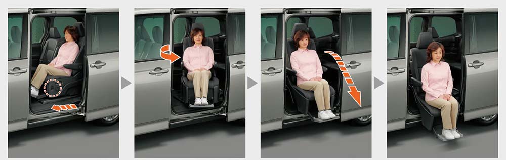 Toyota Noah Handicapped Car Middle Seat Lift Up Type