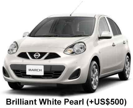 Nissan March Color: Brilliant White Pearl
