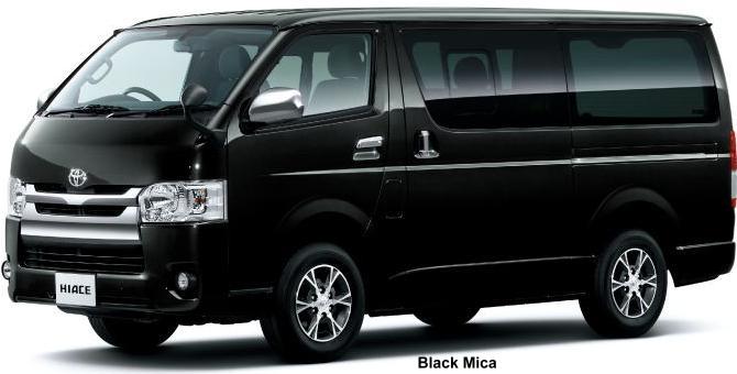 New Toyota Hiace body color: BLACK MICA