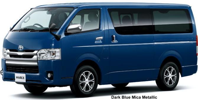 New Toyota Hiace van Body colors photo 