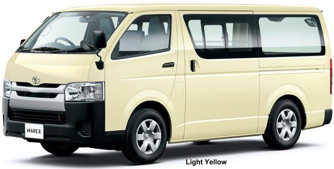 New Toyota Hiace body color: LIGHT YELLOW